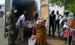 Distribution de denrées alimentaires