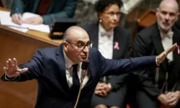 Le ministre de l'Intérieur Laurent Nuñez lors d'une séance de questions au gouvernement à l'Assemblée nationale, le 20 octobre 2026 à Paris ( AFP / Kenzo TRIBOUILLARD )
