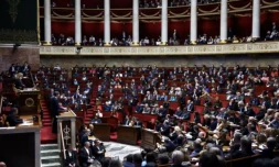 L'Assemblée nationale en séance, le 30 janvier 2024 à Paris ( AFP / Emmanuel Dunand )