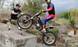 Trial moto avec  Kieran TOULY,