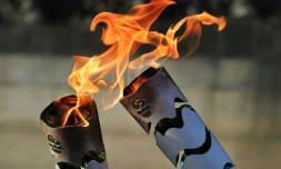 La flamme olympique Réunion