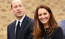 Le prince William et Kate Middleton, respectivement duc et duchesse de Cambridge, le 21 avril 2021 à Londres