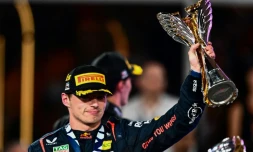 Le triple champion du monde de F1 Max Verstappen, vainqueur du dernier GP de la saison, le 26 novembre 2023 Ă Abou Dhabi