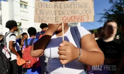 Manifestation au collège Juliette Dodu