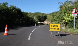 Éboulis sur la route de la Montagne 