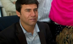 Shah Marai, chef photographe du bureau de l'AFP Ă Kaboul, le 17 avril 2012