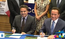 Robert et Schwarzenegger