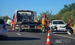Saint-Leu : accident sur la route des Tamarins, des ralentissements en direction du sud