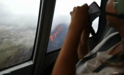 Volcan, Piton de la Fournaise, nouvelles fissures, survol, 20 mars 2019, lave, éruption 
