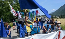 Chantier du Lyon-Turin: 3.000 à 5000 manifestants, brèves échauffourées 