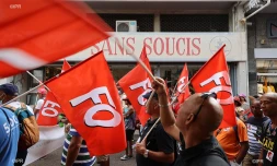 mobilisation, manifestation, intersyndicale, interprofessionnelle, défilé, Saint-Denis, 5 octobre 2021