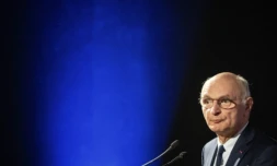 Didier Migaud, le ministre de la Justice, au congrĂšs de l'Union syndicale des magistrats (USM) le 11 octobre 2024 Ă Toulouse ( AFP / Lionel BONAVENTURE )