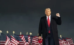 Le président américain Donald Trump à Des Moines, le 14 octobre 2020, dans l'Iowa