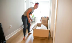 Kyala Brown emménage dans sa nouvelle maison à El Cerrito, en Californie, le 11 septembre 2020 