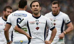 Le Clermontois Morgan Parra lors du match de Coupe d'Europe contre Bordeaux-Bègles, le 15 janvier 2017 au stade Chaban-Delmas