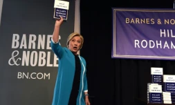 Hillary Clinton présente son livre "What happened" à New York le 12 septembre 2017