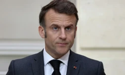 Le président Emmanuel Macron à l'Elysée, le 28 mars 2025 à Paris ( POOL / Sarah Meyssonnier )