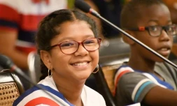 Le Port, conseil municipal enfant, Gabrielle Marianne, maire enfant