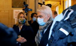 Bernard Tapie arrive au Palais de justice de Paris, le 12 octobre 2020 