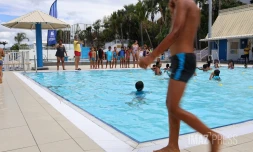 inauguration de la piscine du moufia 