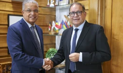 Cyrille Melchior et David Lorion abordent des "dossiers stratégiques" lors d'un temps d'échange