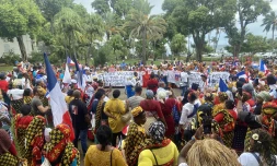 Manifestation pour Wuambushu