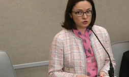 La présidente de la Banque centrale russe, Elvira Nabiullina, le 30 juin 2015 à Moscou