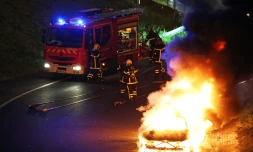 voiture en feu