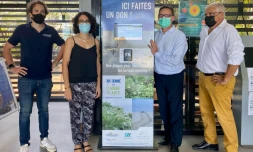 Kélonia : une borne de dons digitale installée au centre de soins 