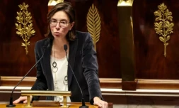 La ministre des Comptes publics, Amélie de Montchalin, à l'Assemblée nationale le 13 janvier 2026. ( AFP / Ludovic MARIN )