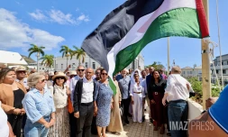 Levée de drapeau de la Palestine St-Denis