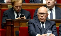 Le député UDR Eric Ciotti à l'Assemblée nationale à Paris le 3 février 2026 ( AFP / Ludovic MARIN )