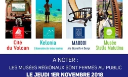 Musées régionaux, fermeture, Toussaint, Jour férie, Kélonia, Cité du volcan, MADDOI, Stella Matutina