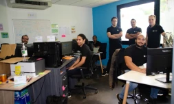 Equipe du studio Pitaya, premier studio de jeux vidéo à La Réunion
