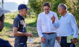 Cyrille Melchior à la rencontre des sinistrés de Garence