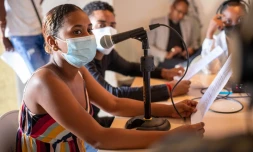 Des jeunes Portois s'essayent à la webradio [