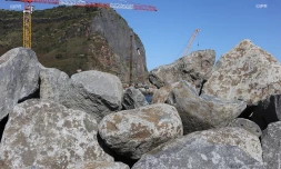 travaux route du littoral ,andains