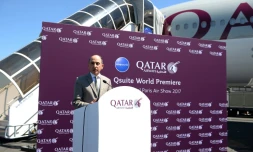 Le PDG de Qatar Airways, Akbar al-Baker, au Bourget le 19 juin 2017
