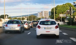 embouteillages vers l'Est 
