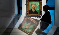 "Autoportrait de Van Gogh" de Judith Gerard faussement attribué à Vincent Van Gogh, figure parmi les oeuvres de la collection Bührle présentées pour la première fois à Lausanne, à la Fondation de l'Hermitage