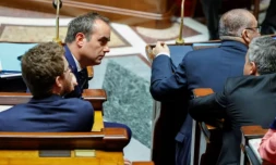 Le Premier ministre Sébastien Lecornu, lors de la session de questions au gouvernement à l'Assemblée nationale, Paris, le 8 avril 2026 ( AFP / GEOFFROY VAN DER HASSELT )