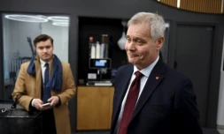 L'ancien ministre des Finances Antti Rinne, chef de file des sociaux-démocrates, le 15 avril 2019 à Helsinki