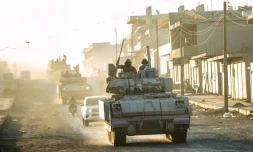 Des troupes américaines en Syrie, près de la frontière avec la Turquie, le 3 septembre 2025
