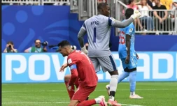 Cristiano Ronaldo lors du match nul 1-1 concédé par le Portugal face à la RD Congo au Mondial, le 17 juin 2026 à Houston AFP RONALDO SCHEMIDT
