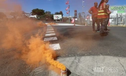 grève EDF au Port