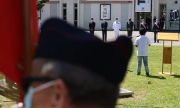 Moretti hommage victimes terrorisme parvis droits de l'homme