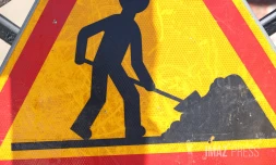 panneau travaux 