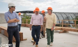 Le Port : visite du chantier d’envergure de la nouvelle école d’architecture