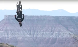 Rider double back flip