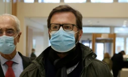 Jérôme Lavrilleux, ex-directeur adjoint de la campagne de Nicolas Sarkozy en 2012, arrive au tribunal de Paris le 17 mars 2021